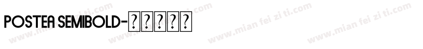 Postea Semibold字体转换